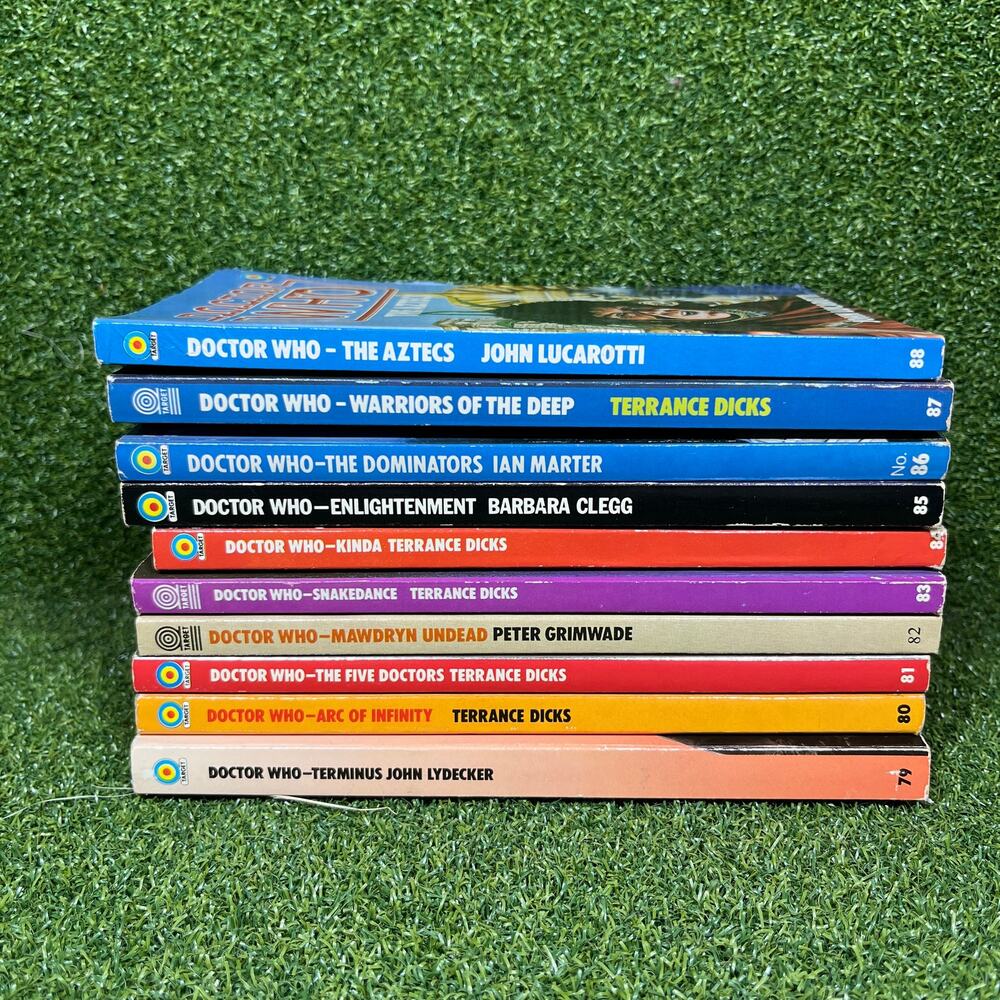 Vintage Lot of 10 Doctor Who Paperback Novel by Target Book 79-88